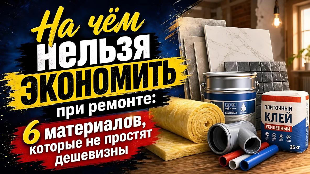 На чём нельзя экономить при ремонте: 6 материалов, которые не простят дешевизны