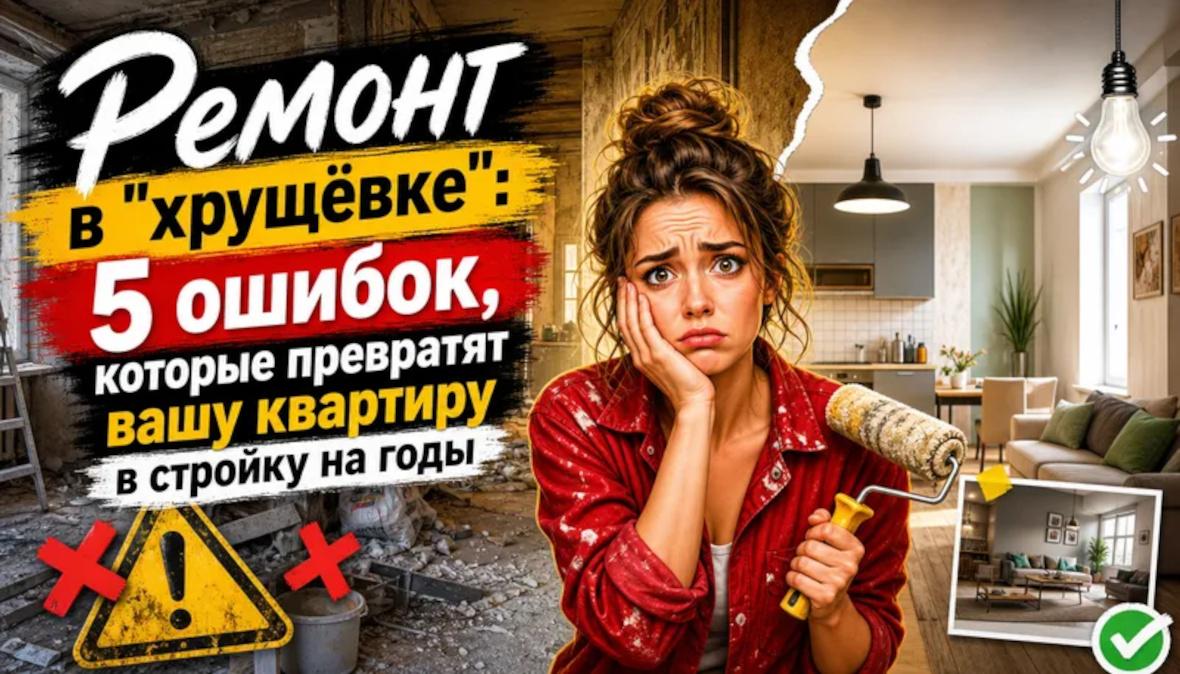 Ремонт в «хрущёвке»: 5 ошибок